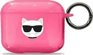Akcesoria do słuchawek - Karl Lagerfeld KLA3UCHFP Choupette do AirPods 3 różowe - miniaturka - grafika 1