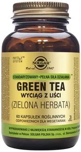 SOLGAR GREEN TEA WYCIĄGLIŚCI - 60 kaps. 8314201 - Spalacze tłuszczu - miniaturka - grafika 2