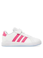 Buty dla dziewczynek - adidas Sneakersy Grand Court 2.0 JI0975 Biały - miniaturka - grafika 1
