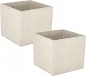 Donice - 2x Doniczka Osłonka Betonowa Rośliny Kwiaty - miniaturka - grafika 1