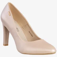 Czółenka - Czółenka Damskie Buty Na Obcasie Eleganckie Perłowe Beżowe Goodin GD-FL15C Beżowy 39 - miniaturka - grafika 1