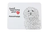 Podkładki pod mysz - Hawańczyk podkładka pod mysz z psem Art-Dog - miniaturka - grafika 1