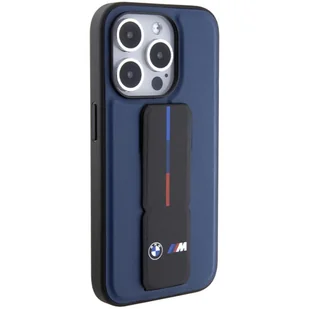 BMW BMHCP15LGSPBIV iPhone 15 Pro 6.1" granatowy/navy hardcase M Grip Stand Bicolor - Etui i futerały do telefonów - miniaturka - grafika 5