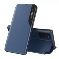 Etui i futerały do telefonów - Etui IPHONE 12 PRO MAX Flip Leather Smart View granatowe - miniaturka - grafika 1