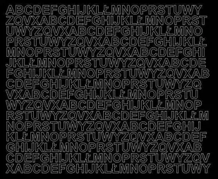 Litery samoprzylepne 1 cm czarny matowy - Matowa - Pasmanteria - miniaturka - grafika 1
