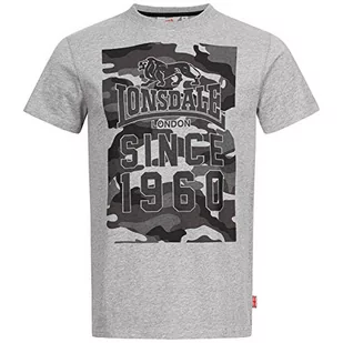 Lonsdale Męski t-shirt Storth - Koszulki męskie - miniaturka - grafika 1