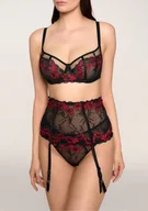 Akcesoria do bielizny - Pas do pończoch o gorsetowym kroju z eleganckim haftem Poppy Poupee Marilyn - POUPEE - miniaturka - grafika 1