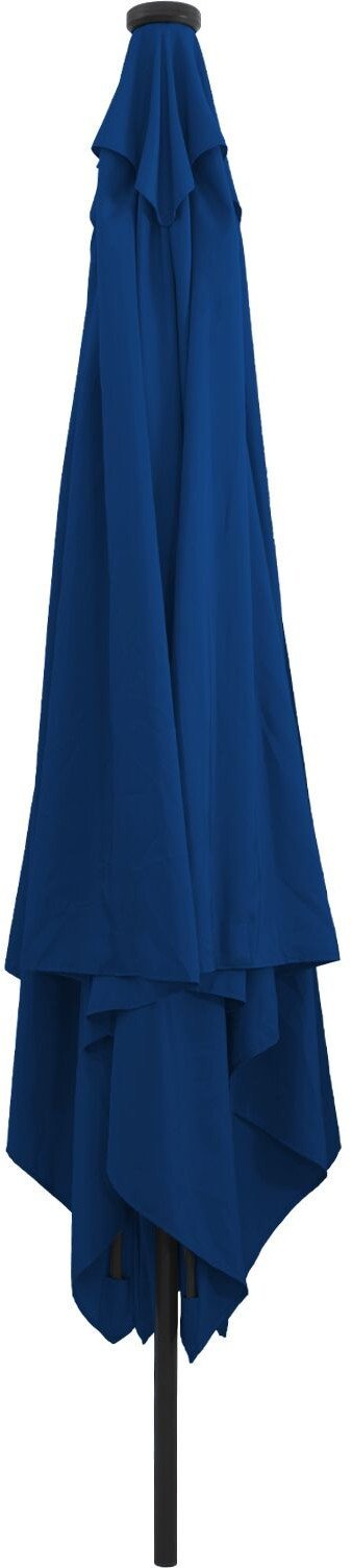 vidaXL Niebieski Kwadratowy Parasol Ogrodowy z Ledami 295x245 cm