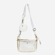 Torebki damskie - Torebka crossbody damska Steve Madden SM13000426 Biała (8720857121100) - miniaturka - grafika 1
