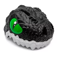 Kaski rowerowe - Kask Rowerowy Dla Dzieci | Czarny Smok | Crazy Safety | Certyfikowany - miniaturka - grafika 1