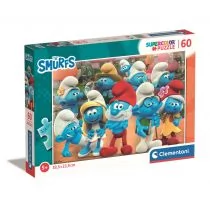 Puzzle 60 Super Kolor Smurfs Puffi Clementoni - Puzzle - miniaturka - grafika 1