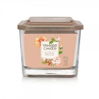 Świece - Yankee Candle Elevation Rose Hibiscus Średnia Świeca Zapachowa 347g YC000317 - grafika 1