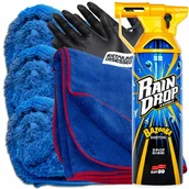 Kosmetyki samochodowe - SOFT99 QUICK DETAILER RAIN DROP BAZOOKA podbija kolor 300ml + akcesoria - miniaturka - grafika 1