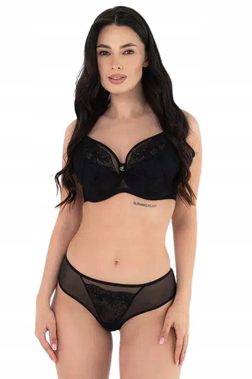 Biustonosz DARIA K37 Półusztywniany Czarny Dalia 75G