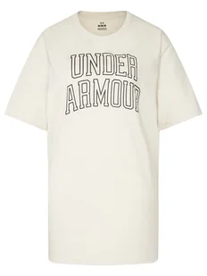 Under Armour T-Shirt Ua Rival Campus 6007883 Écru Oversize - Koszulki i topy damskie - miniaturka - grafika 1
