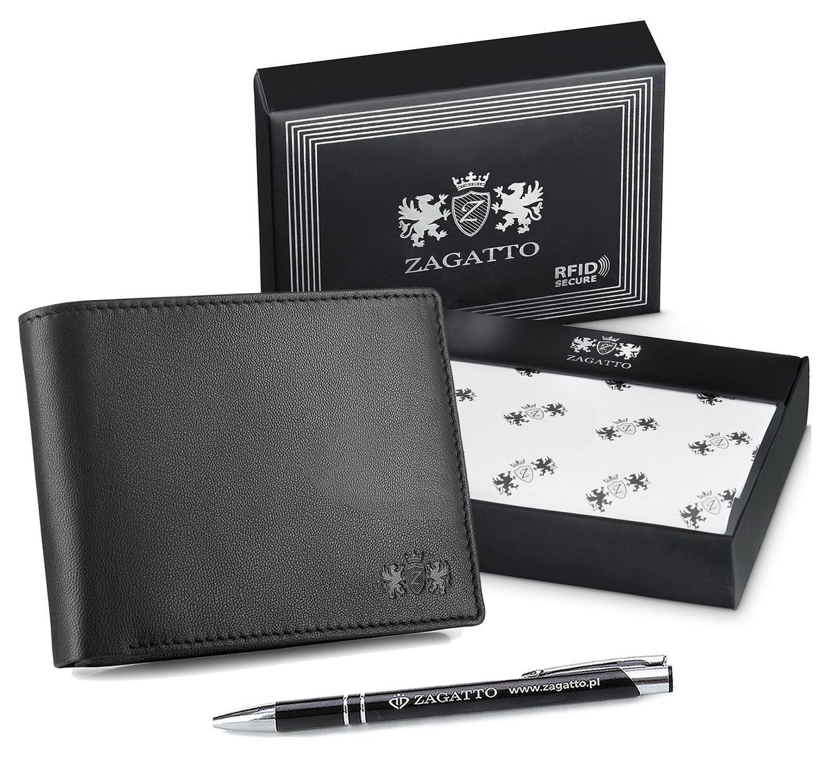 Zagatto, Portfel męski z ochroną RFID, ZG-N992-F2