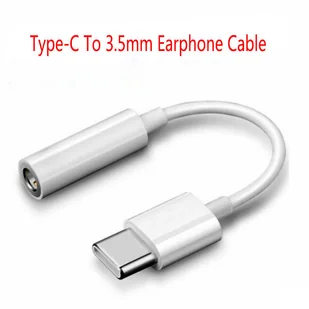 Adapter słuchawek z USB-C do MiniJack 3.5mm 4-pin [F] dla Huawei Xiaomi, Biały 11cm - Pozostałe akcesoria do telefonów - miniaturka - grafika 1