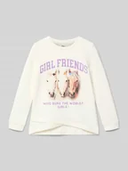 Bluzy dla dziewczynek - Bluza o kroju regular fit z mieszanki bawełny - miniaturka - grafika 1