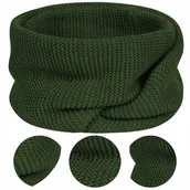 Apaszki i szaliki męskie - KOMIN MĘSKI OLIWKOW TUBA JESIENNY ZIMOWY POLSKI PRODUKT MAJKA 140X40 cm - miniaturka - grafika 1