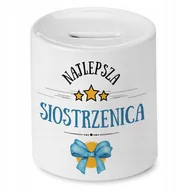 Skarbonki - Skarbonka Dla Siostrzenicy na Urodziny na Prezent z Nadrukiem ze Zdjęciem - miniaturka - grafika 1