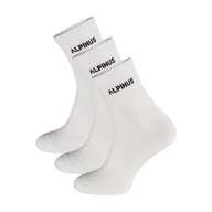 Odzież trekkingowa damska - Skarpety trekkingowe dla dorosłych Alpinus Alpamayo 3-pack białe - miniaturka - grafika 1