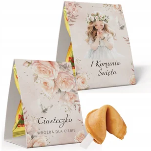 10x CIASTECZKA SZCZĘŚCIA NA KOMUNIĘ - 10x - RÓŻOWE KWIATY - Przekąski dla dzieci 10x CIASTECZKA SZCZĘŚCIA NA KOMUNIĘ - 10x - RÓŻOWE KWIATY - Przekąski dla dzieci - miniaturka - grafika 1