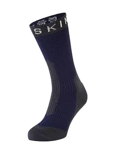 SEALSKINZ Stanfield wodoodporne skarpety o średniej długości w ekstremalnych niskich temperaturach, Granatowy/Szary, Medium - Skarpetki damskie - miniaturka - grafika 1