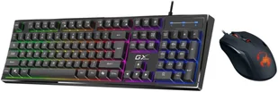 Genius GX GAMING Scorpion KM-GX6, Zestaw klawiatur CZ/SK, do gry, przewodowa USB, czarna - Zestawy myszka + klawiatura - miniaturka - grafika 1