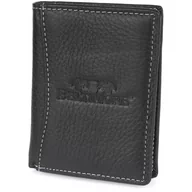 Portfele - Portfel skórzany męski pionowy mały czarny Beltimore z RFiD L55 czarny - miniaturka - grafika 1