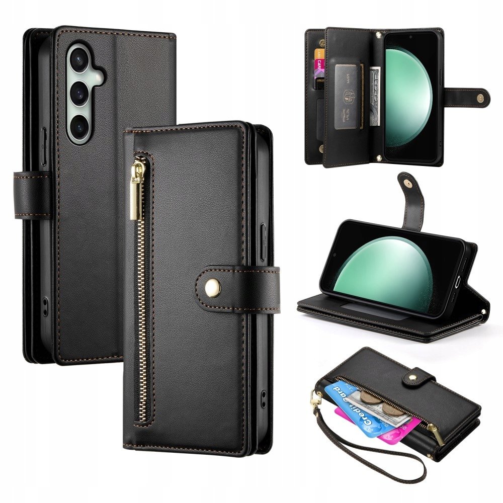 Etui z klapką do Samsung Galaxy S24 Fe, Wallet Pocket Portfel, Obudowa