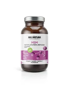Big Nature Msm - suplement diety 90 tab. - suplement - Stawy, mięśnie, kości - miniaturka - grafika 1