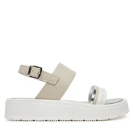 Buty dla dziewczynek - Sandały Calvin Klein Jeans V4A2-82053-0371A S Beżowy - miniaturka - grafika 1