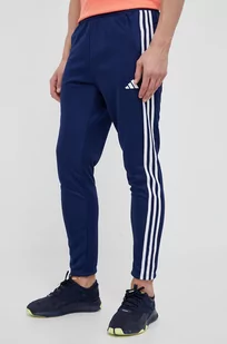 adidas Performance spodnie treningowe Train Essentials 3-Stripes kolor granatowy z aplikacją - Spodnie męskie - miniaturka - grafika 1