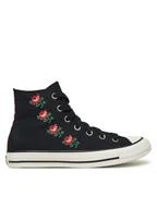 Trampki damskie - Converse Trampki Chuck Taylor All Star Rose Cross Stitch A13657C Czarny - miniaturka - grafika 1