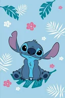 Koce i narzuty dla dzieci - Koc polarowy 100x150 Lilo and Stitch niebieski - miniaturka - grafika 1