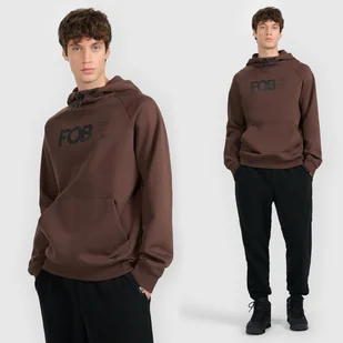 Bluza Męska 4F Z Kapturem Nierozpinana Z Nadrukiem Brązowa 4FWAW25TSWSM2390 M Brązowy - Bluzy męskie - miniaturka - grafika 1