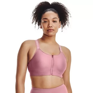 Biustonosz sportowy Under Armour Infinity High Bra Zip - Bielizna sportowa damska - miniaturka - grafika 2