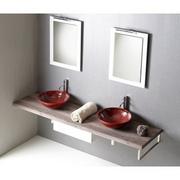 Inne meble do łazienki - Sapho AVICE blat 230x50cm, orzech rustykalny AV233 - miniaturka - grafika 1
