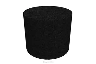 Nowoczesna czarna pufa do siedzenia RASIL - Pufy i podnóżki - miniaturka - grafika 1