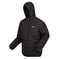 Kurtki męskie - Regatta Męska kurtka z kapturem HillPack II Packaway, czarna, M EU, RMN234, Brązowy - miniaturka - grafika 1