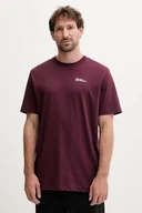 Koszulki męskie - Jack Wolfskin t-shirt bawełniany Essential kolor fioletowy gładki 1808382 - miniaturka - grafika 1