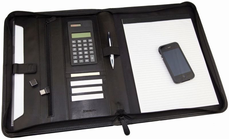 Aktówka z kieszenią na tablet i z kalkulatorem Monolith 2881