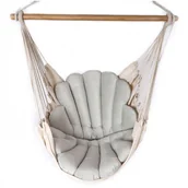 Fotele ogrodowe wiszące - Skandynawskie krzesło brazylijskie boho na balkon szary L0-B53 - miniaturka - grafika 1