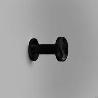 Wieszaki i stojaki - Wieszak ścienny Ina S W Aluminiowy czarny - miniaturka - grafika 1