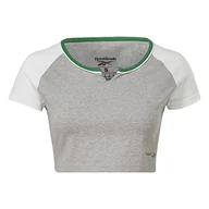 Koszulki i topy damskie - Reebok Damska koszulka Identity Crop, niebieska, M, NIEBIESKI, M - miniaturka - grafika 1