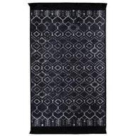 Dywany - Dywan drukowany Mesh petra 80 x 140 cm czarny - miniaturka - grafika 1
