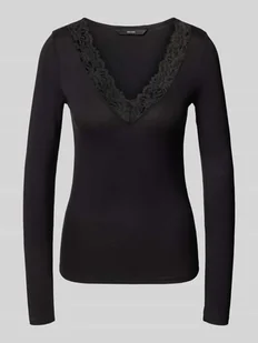 Bluzka z długim rękawem o kroju regular fit z mieszanki wiskozy model ‘ROSA’ - Bluzki damskie - miniaturka - grafika 1