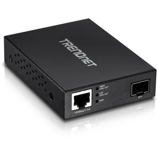 Trendnet TFC-PGSFP konwerter sieciowy 2000 Mbit/s Czarny - Pozostałe akcesoria sieciowe - miniaturka - grafika 1