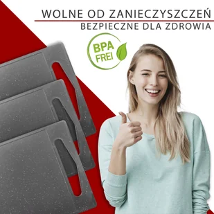Zestaw desek do krojenia 3 elementy Classbach C-SB 4012 K (szary) - Deski do krojenia - miniaturka - grafika 7
