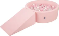 Suche baseny - KiddyMoon KiddyMoon Piankowy plac zabaw PPZP-OK30D-112 z piłeczkami różowy: pudrowy róż-perła-transparent basen 200/klin L Zabawka plac zabaw - miniaturka - grafika 1
